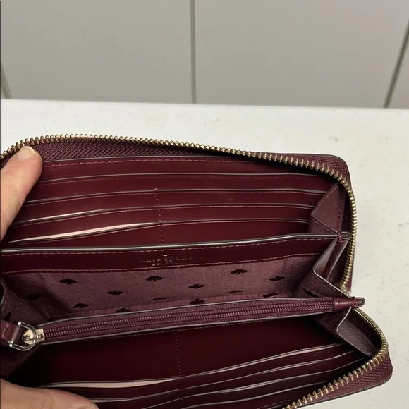 Kate Spade Cream and Brown Leather Wallet - Picture 8 of 13